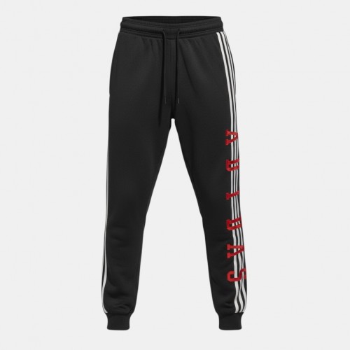 Adidas Sportswear Joggers Black Red Logo S Pre Owned